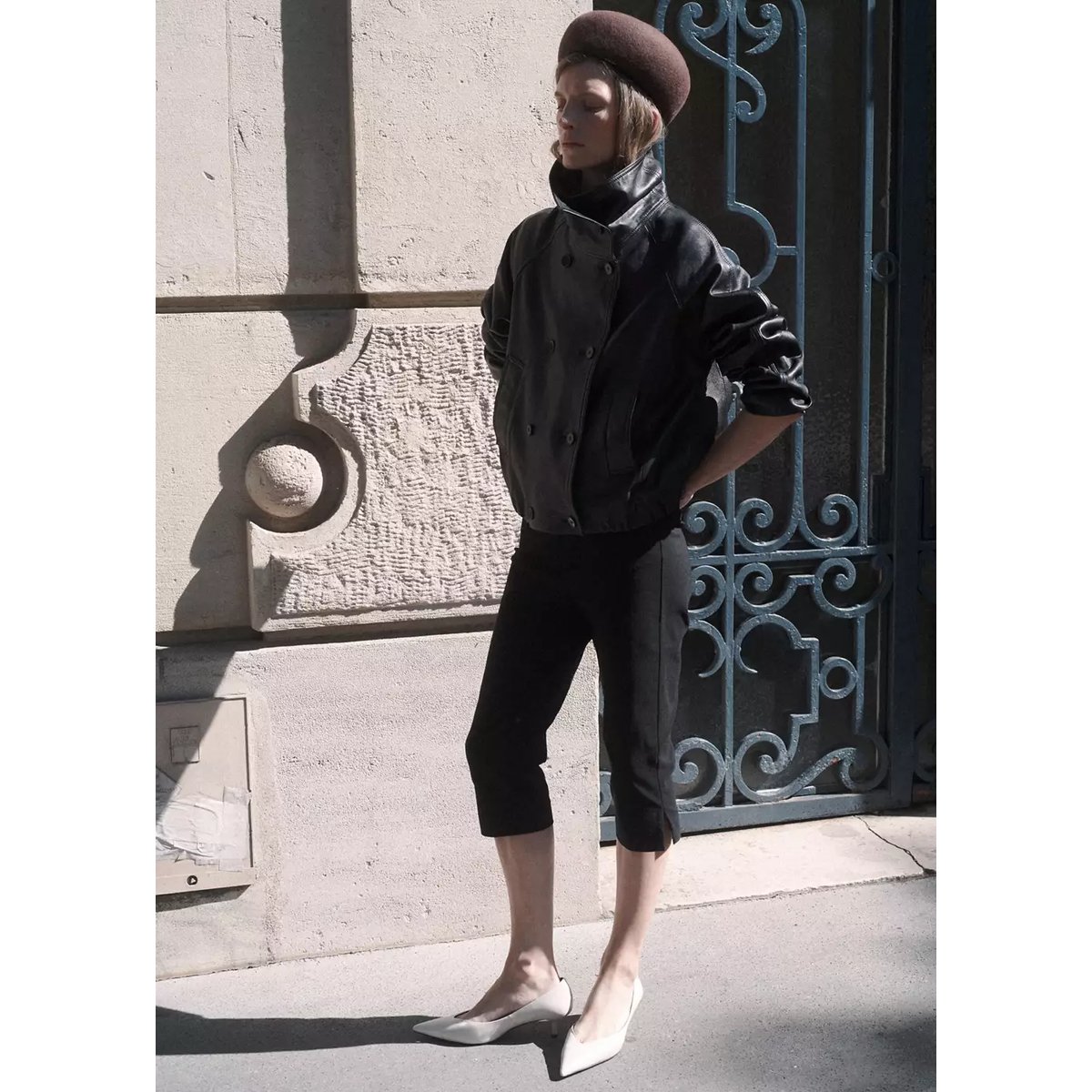 Veste shoper noir, MANGO