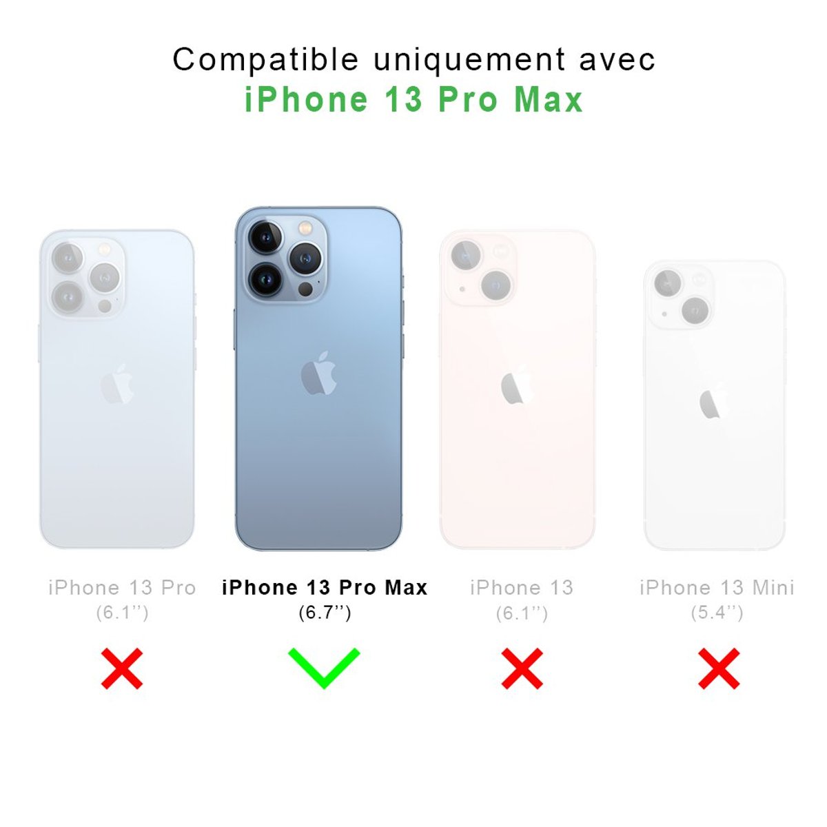 Coque soft touch glossy iPhone 13 Pro Max cassette, EVETANE