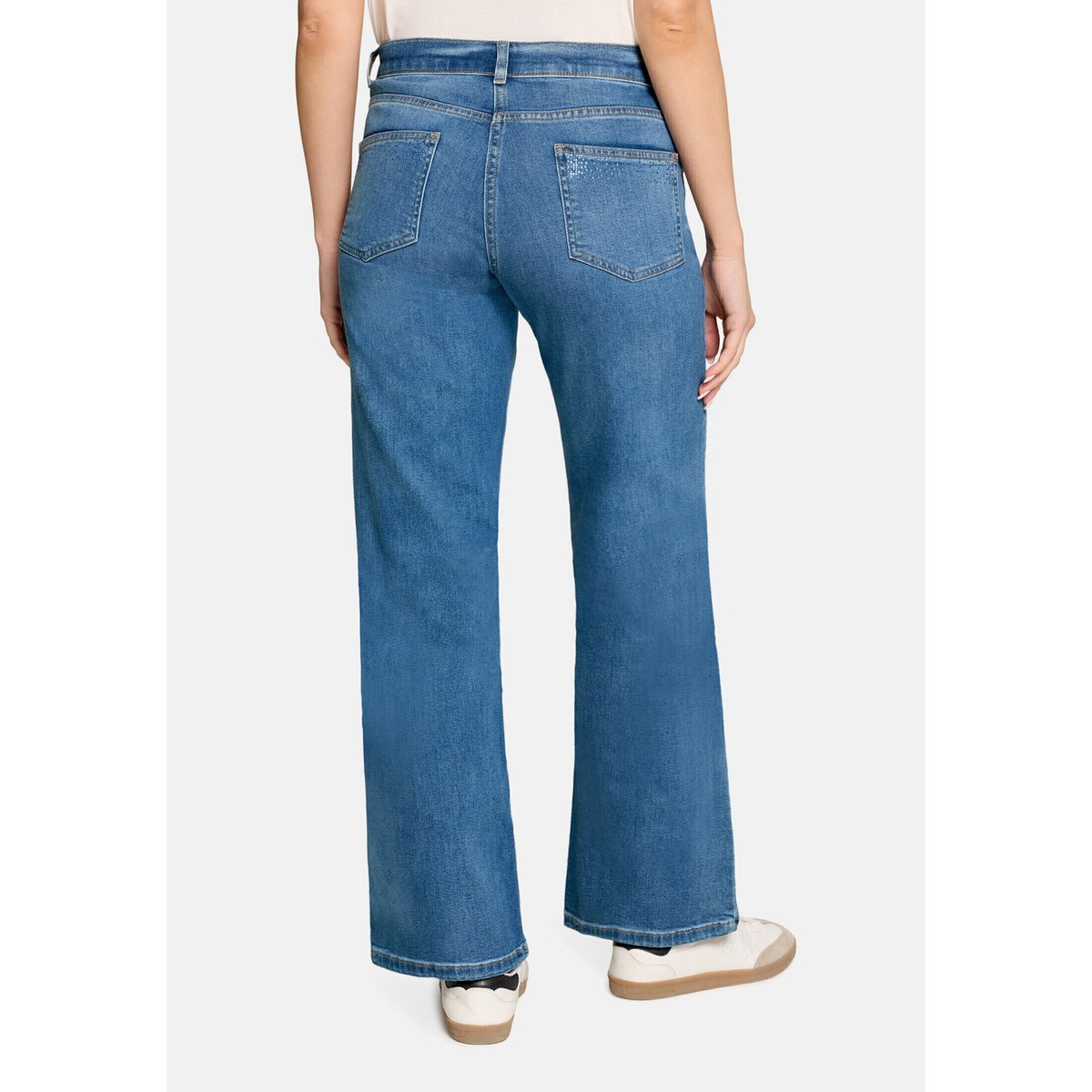 Pantalon casual à strass bleu, BETTY BARCLAY