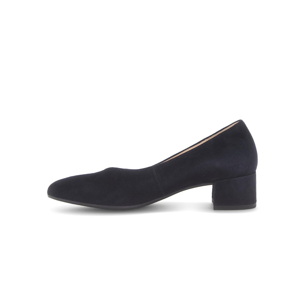 Escarpins en cuir à talon décroché bleu, GABOR