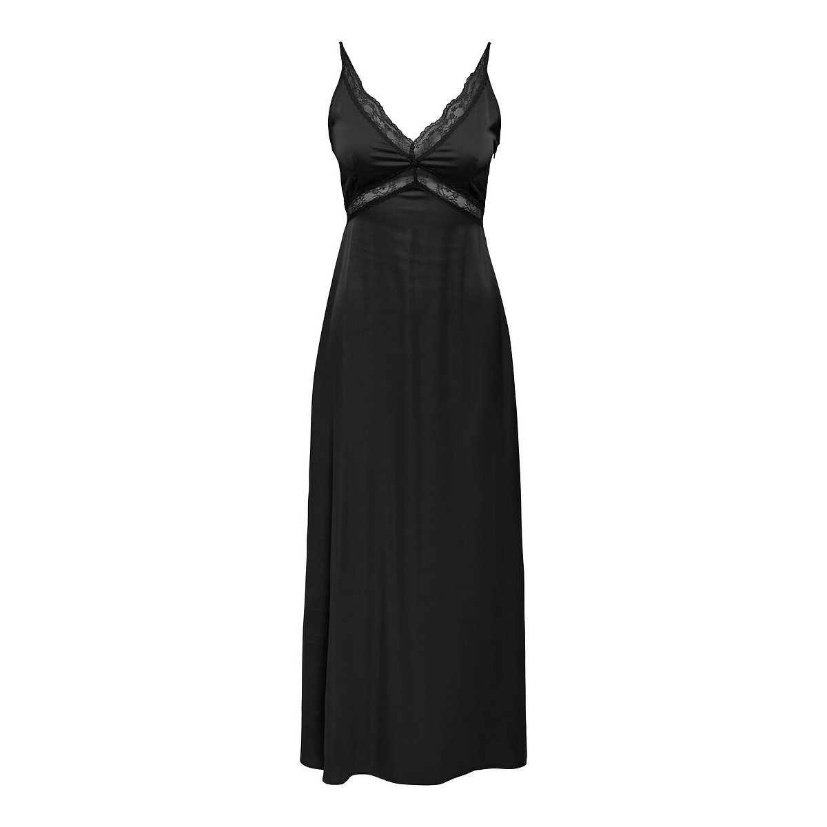Robe longue à bretelles noir, ONLY