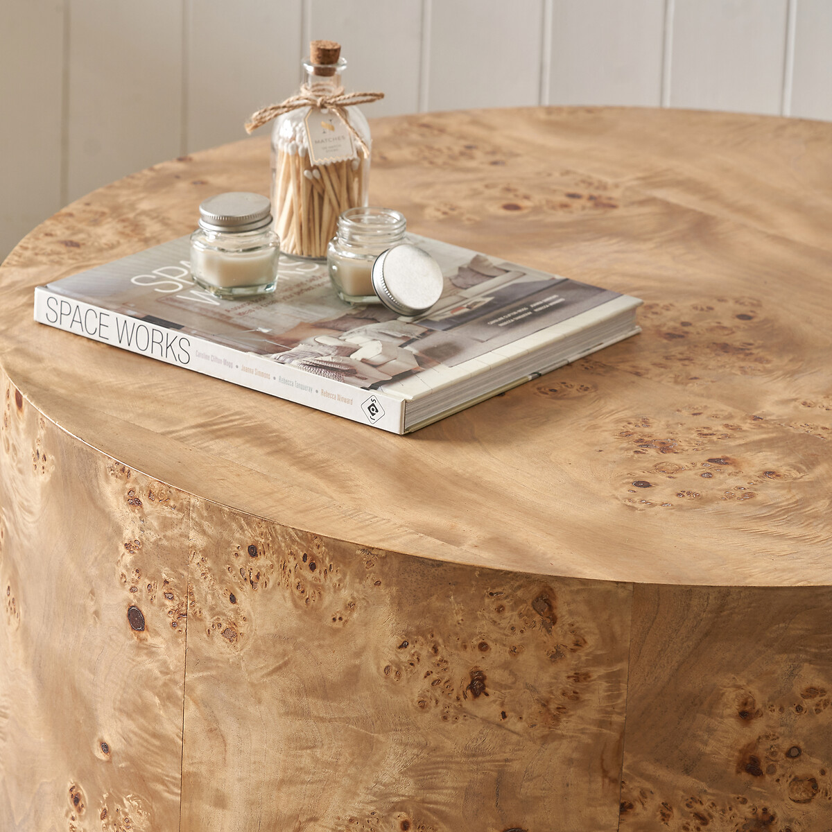 Netherby Burr Wood Coffee Table natural wood, SO'HOME
