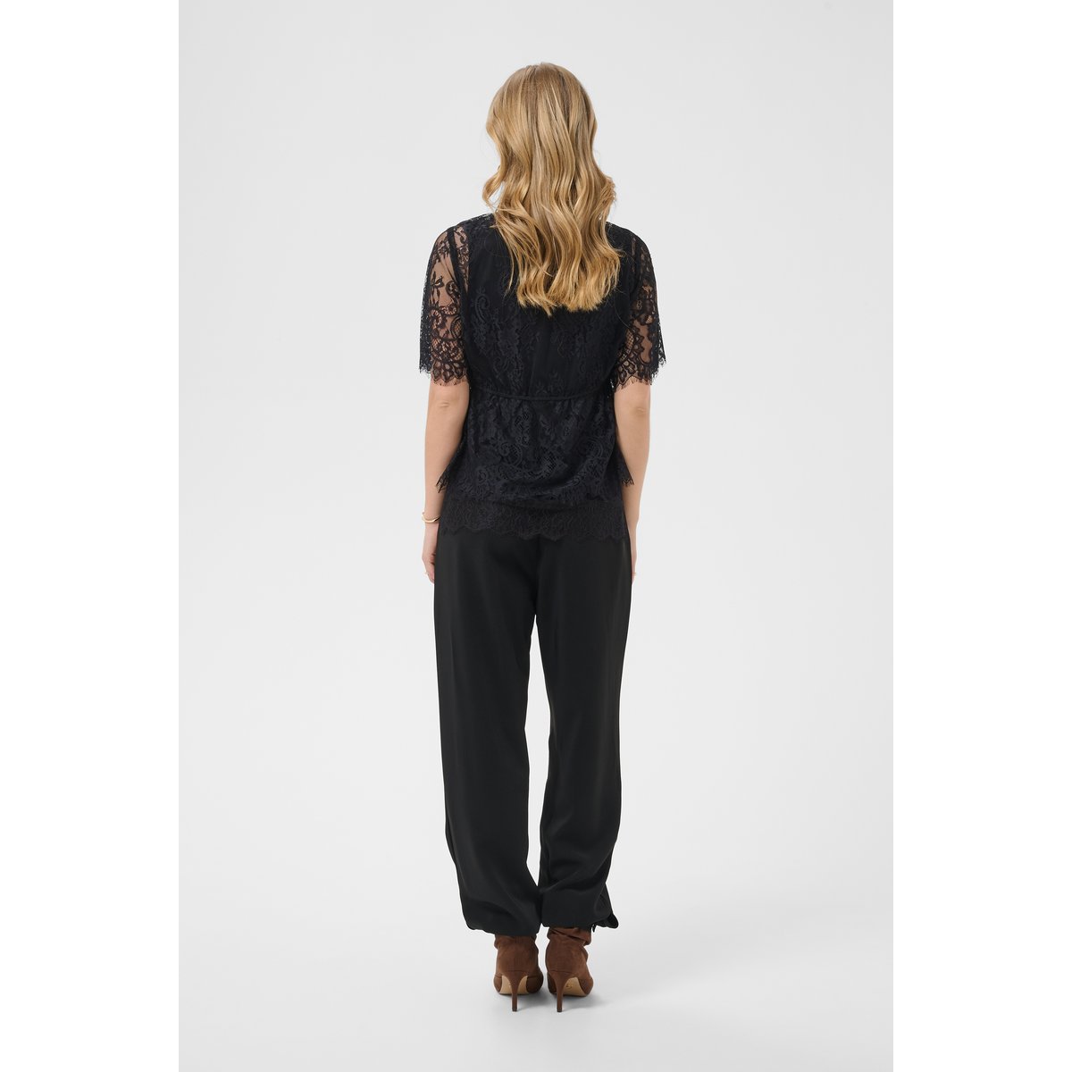 Blouse à manches courtes noir pitch black, CREAM