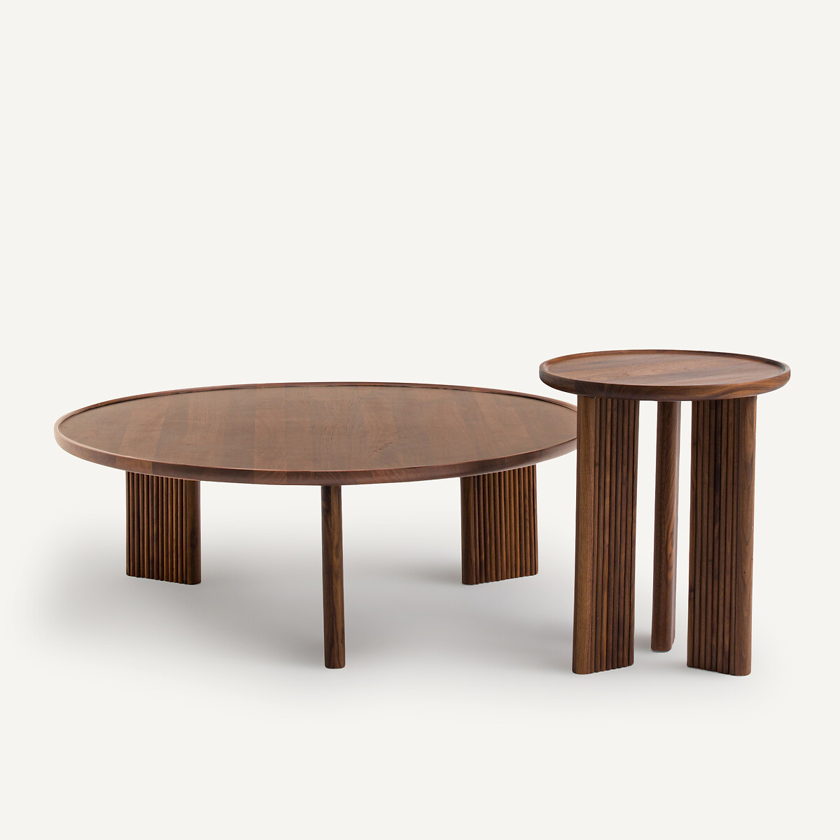 Diagil Round Walnut End Table walnut, AM.PM