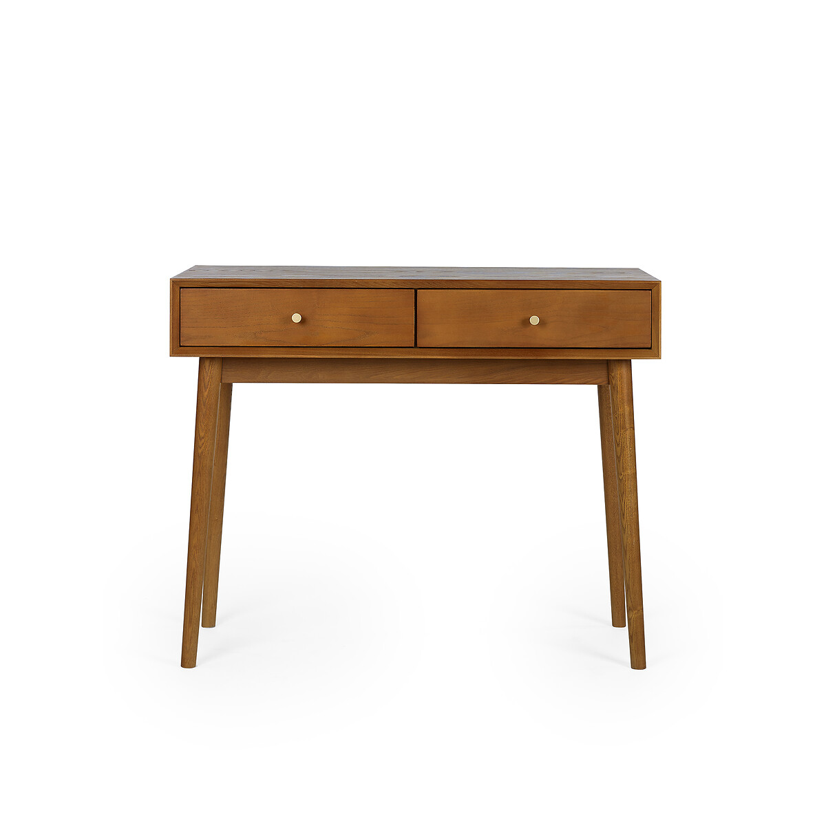 Elijah Retro Ash Wood Writing Desk auburn, SO'HOME