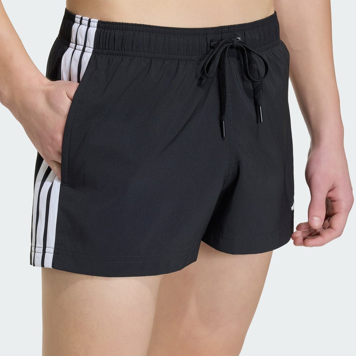 Short De Bain 3 Bandes 12,7 Cm Short De Bain 3 Bandes 12,7 Cm black / white, ADIDAS SPORTSWEAR