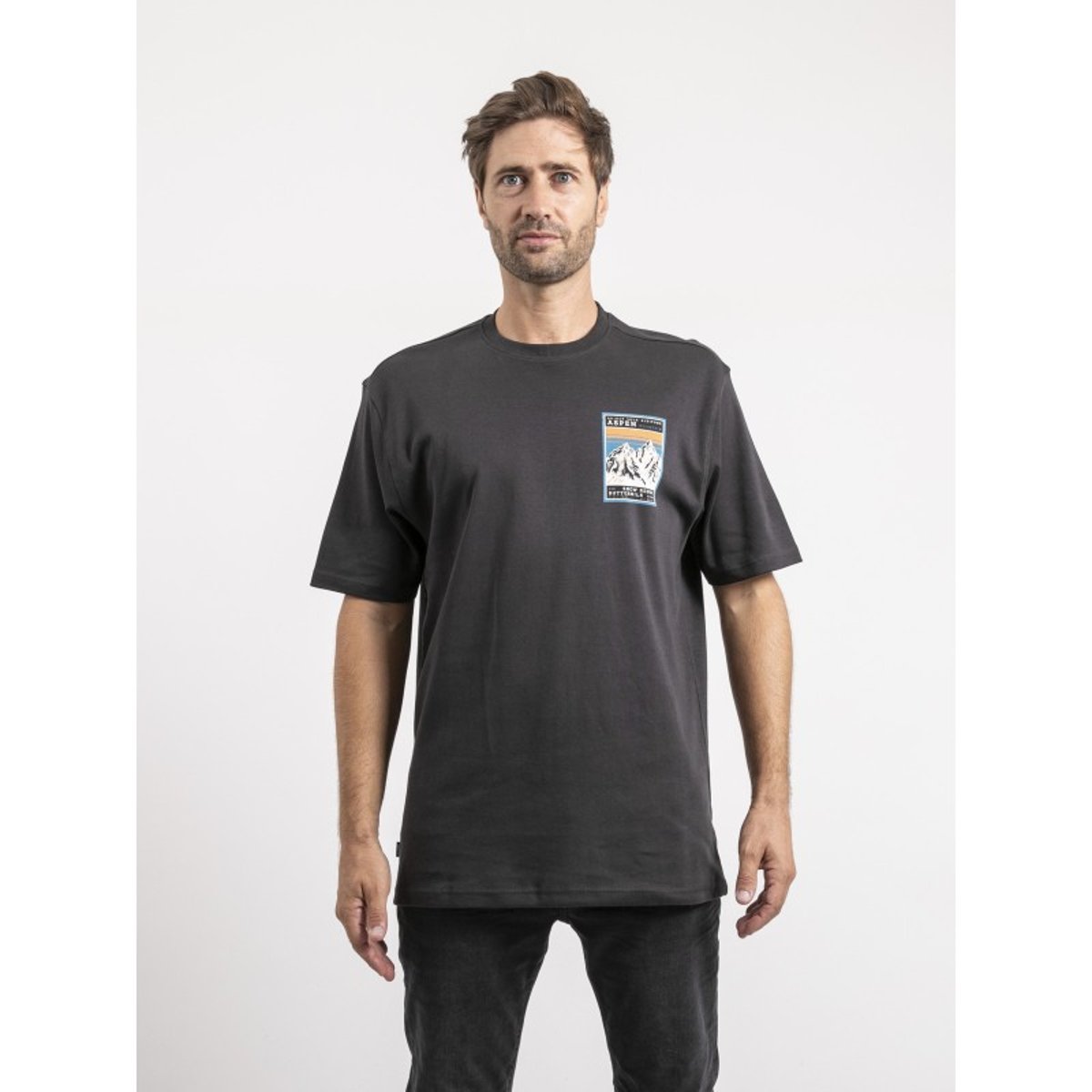 T-shirt Manches Courtes Pur Coton Oversize Jokayak gris, RITCHIE