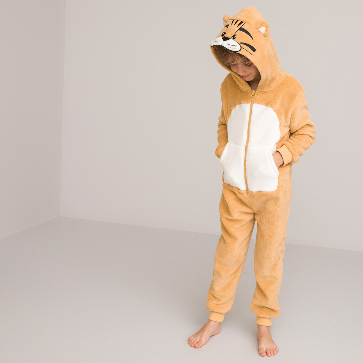 Tiger Onesie camel, LA REDOUTE COLLECTIONS