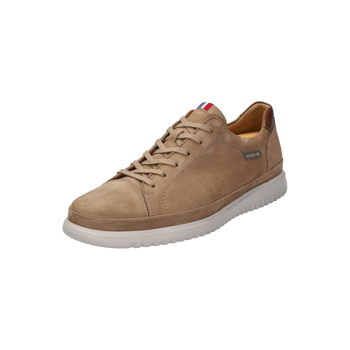 Baskets en cuir THOMAS taupe p5137013, MEPHISTO