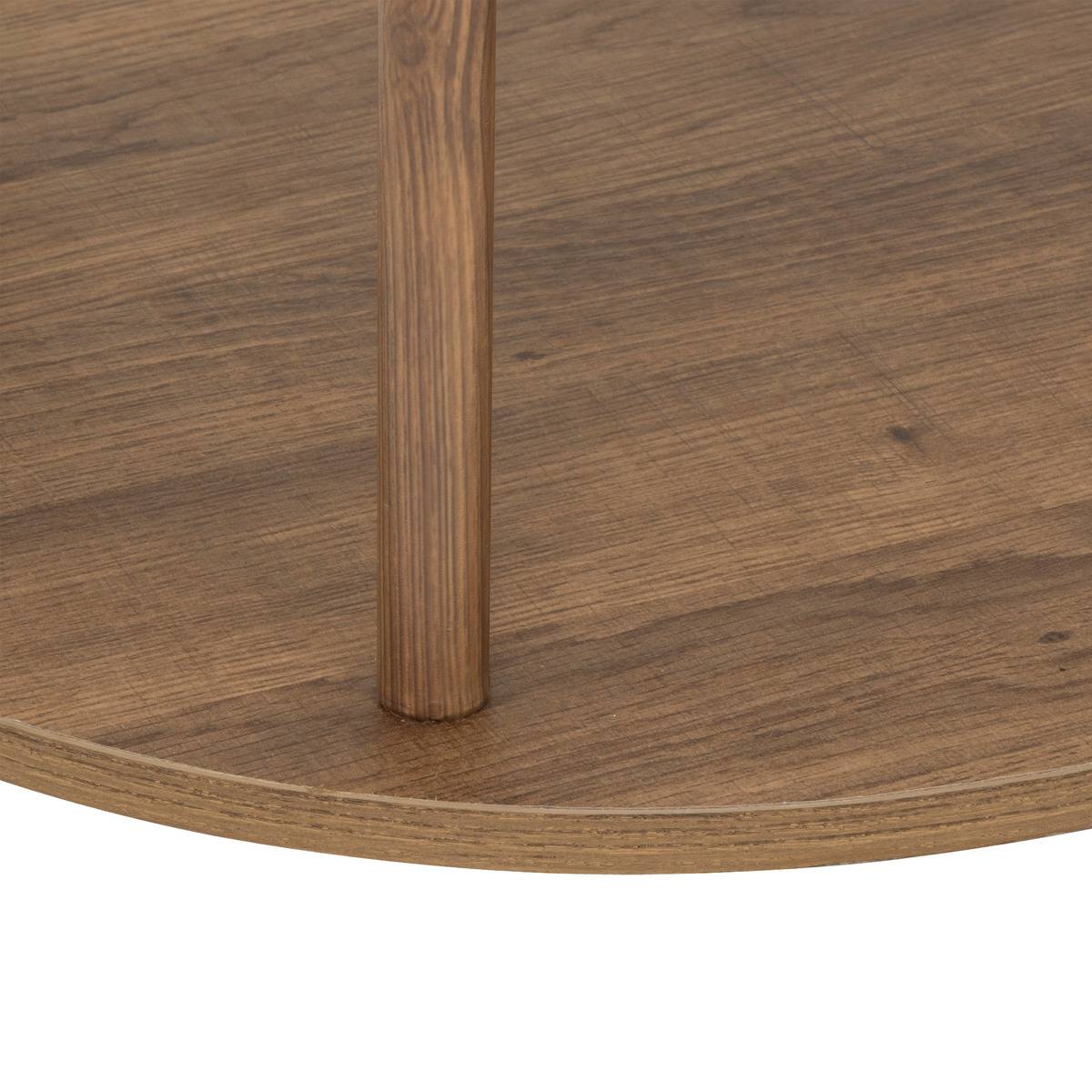 Portant à vêtements 2 étagères effet bois et marbre COME marron, 5FIVE SIMPLY SMART