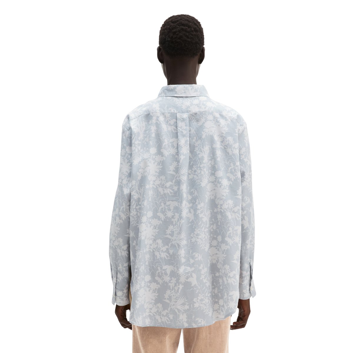 Chemisier ample imprimé en coton doux bleu, MARC O'POLO