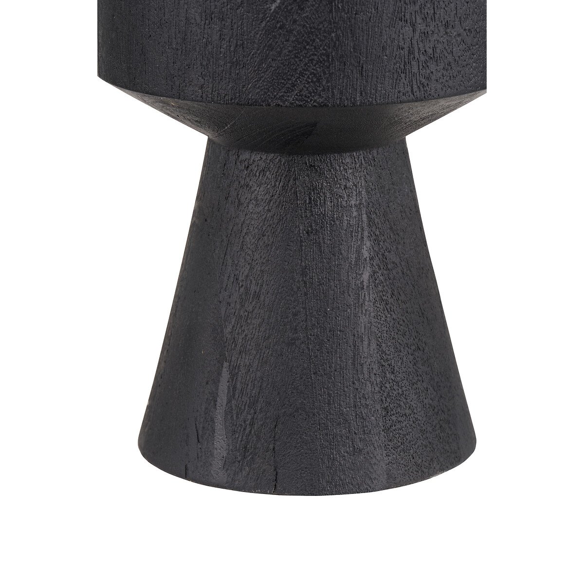 Kingsbury Mango Wood Contemporary Table Lamp Base black, ÉDITÉ