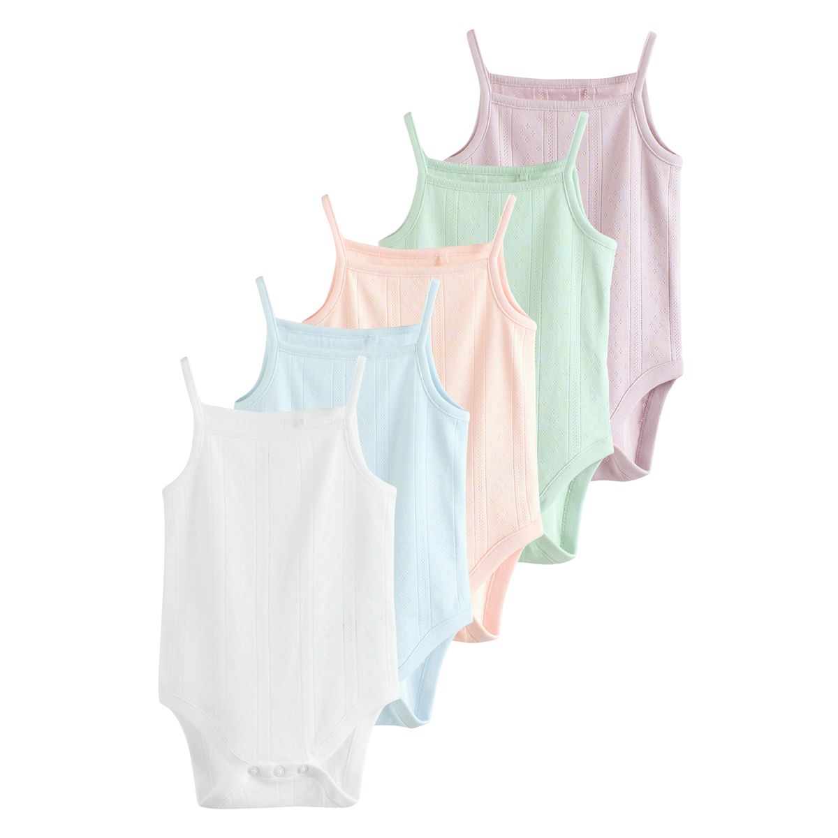 Body débardeur uni pour bébé, lot de 5 pastel, NEXT