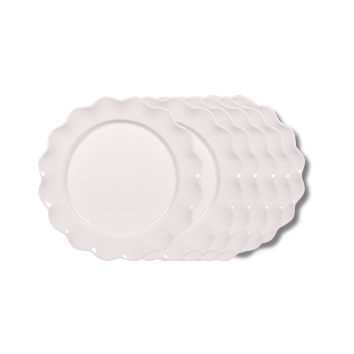 Assiette à dessert beige Agra 21 cm (lot de 6) crème / ivoire, TABLE PASSION