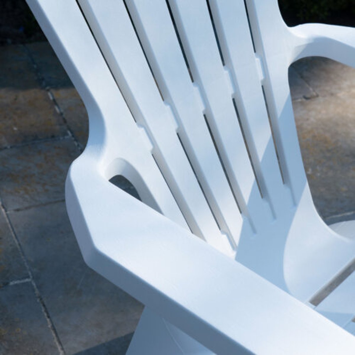 Lot de 2 fauteuils ADIRONDACK blanc, WILSA GARDEN