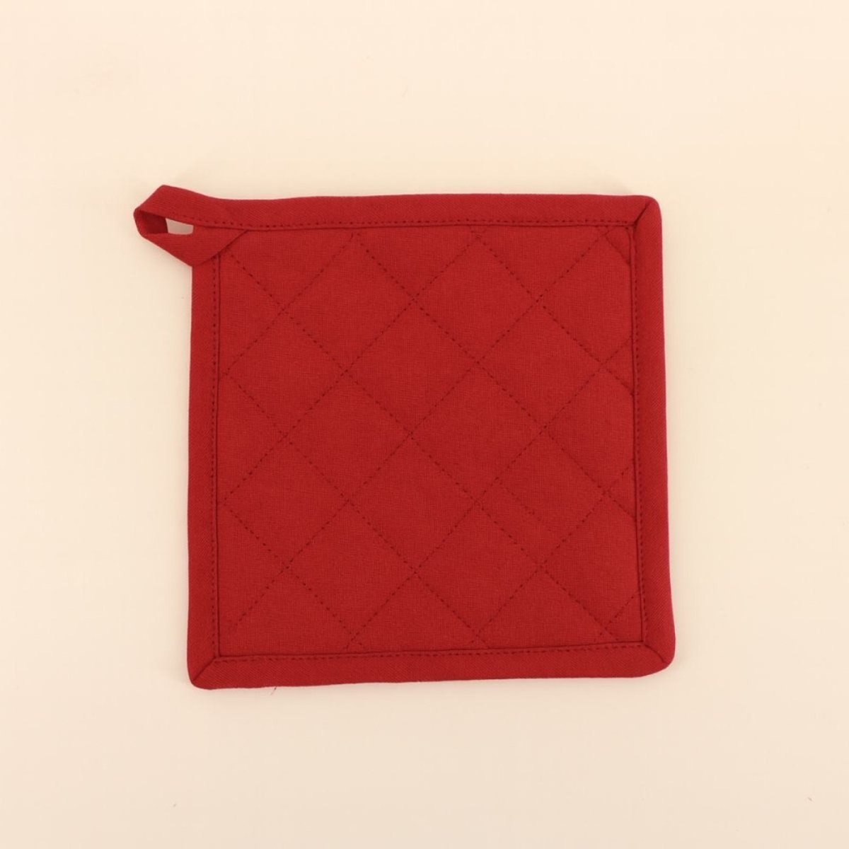 Set gant + manique 100% coton rouge, ORNAMI