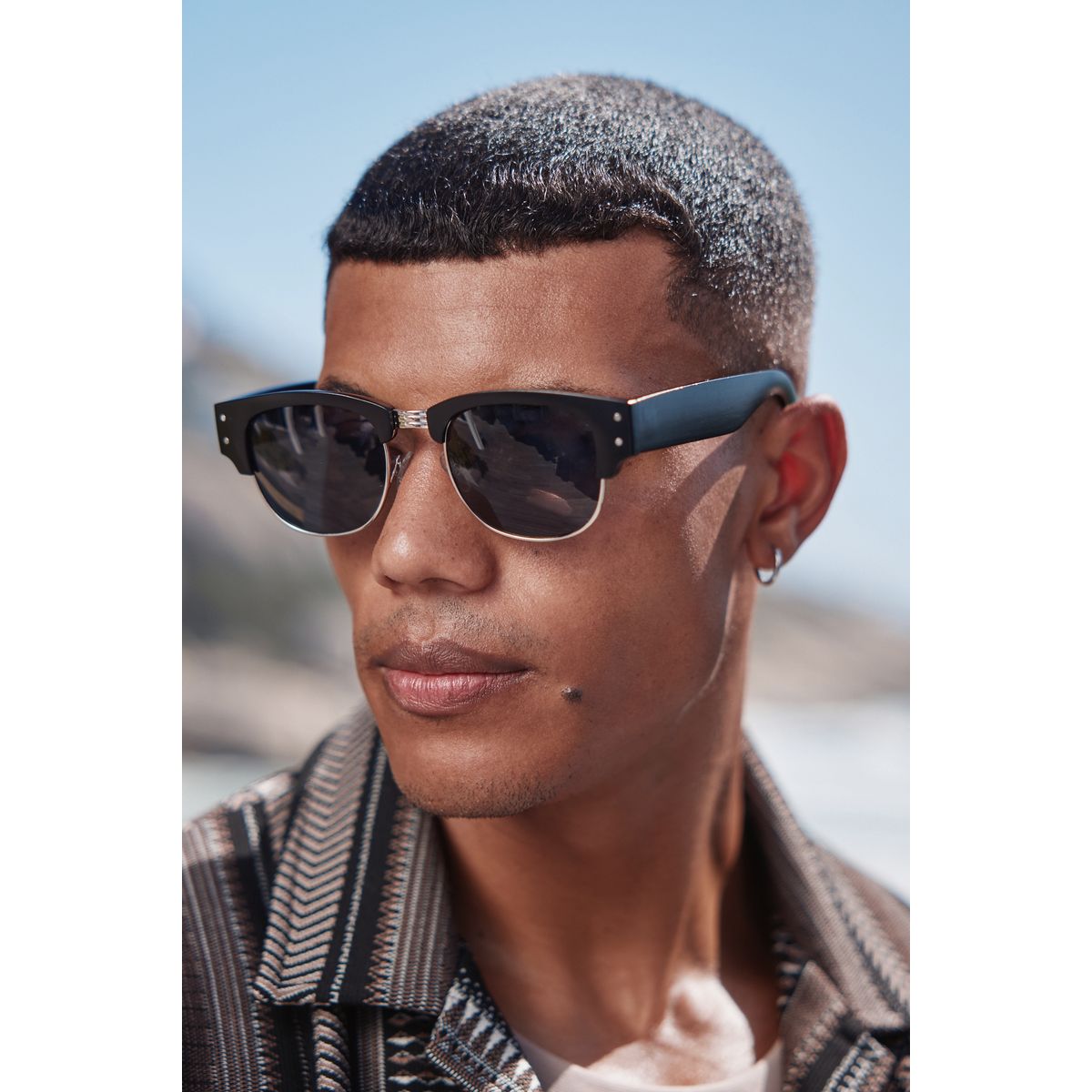 Lunettes de soleil clubmaster noir, NEXT