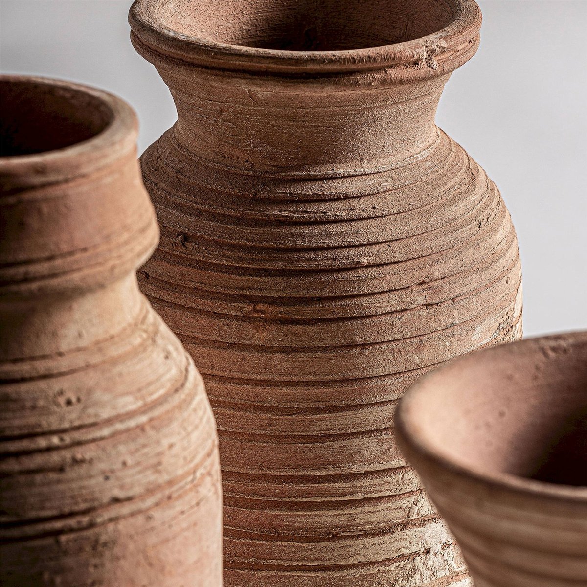 Vase en terre cuite style classique organique brun clair naturel terre cuite, RECOLLECTION