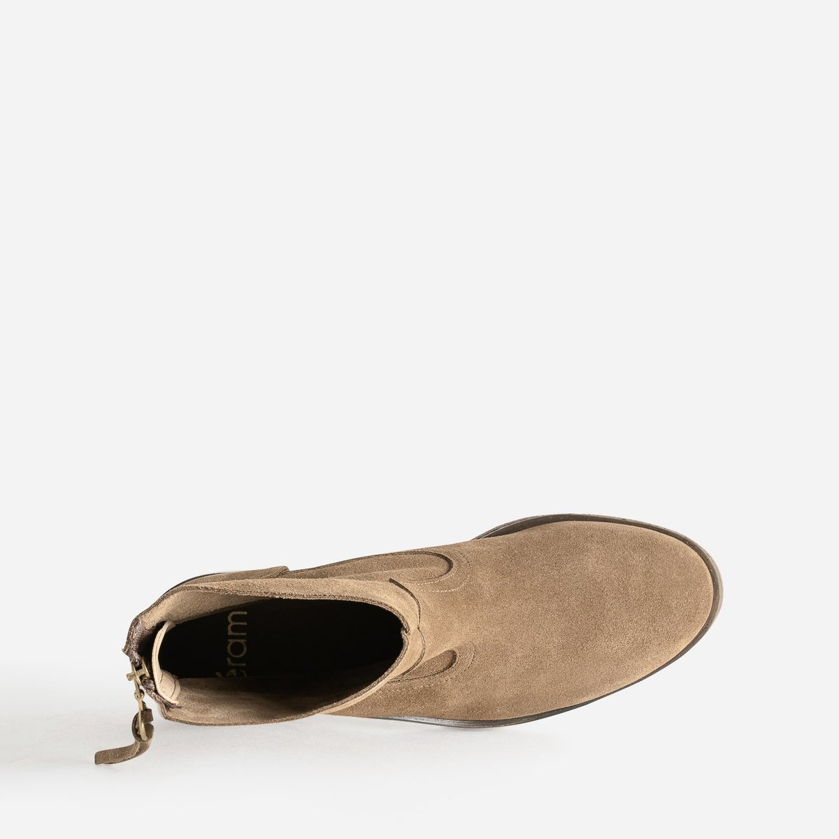 Boots en cuir ARLETTE taupe, ERAM