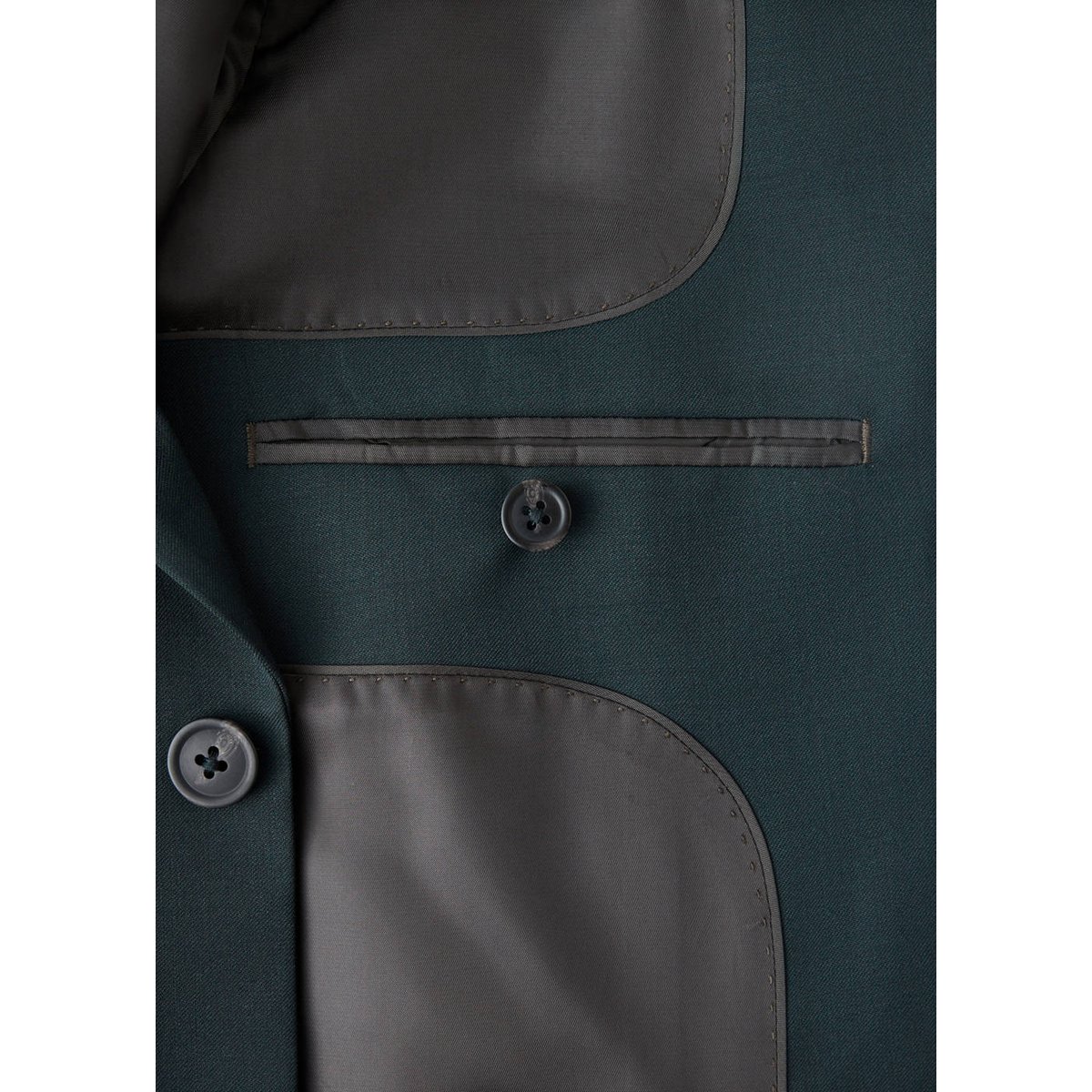 Veste costume Turin 100 % laine vierge vert foncé, MANGO MAN