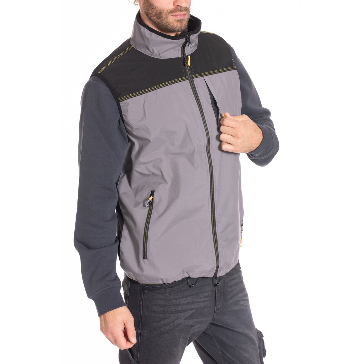 Gilet sans manches coupe-vent ELM gris, RICA LEWIS