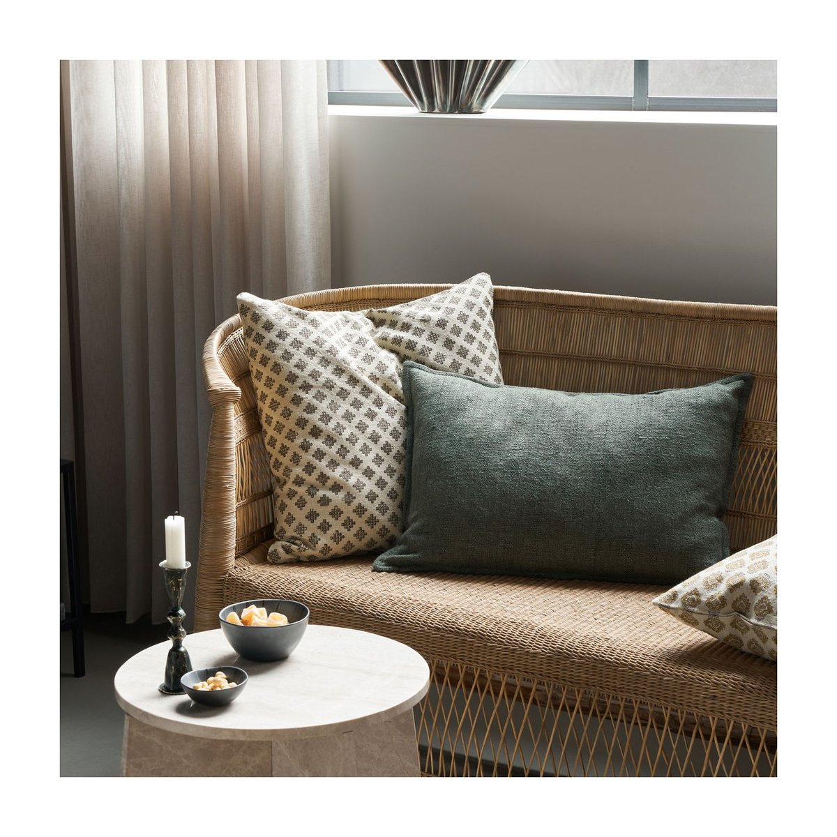 Housse de Coussin Mari beige, HOUSE DOCTOR