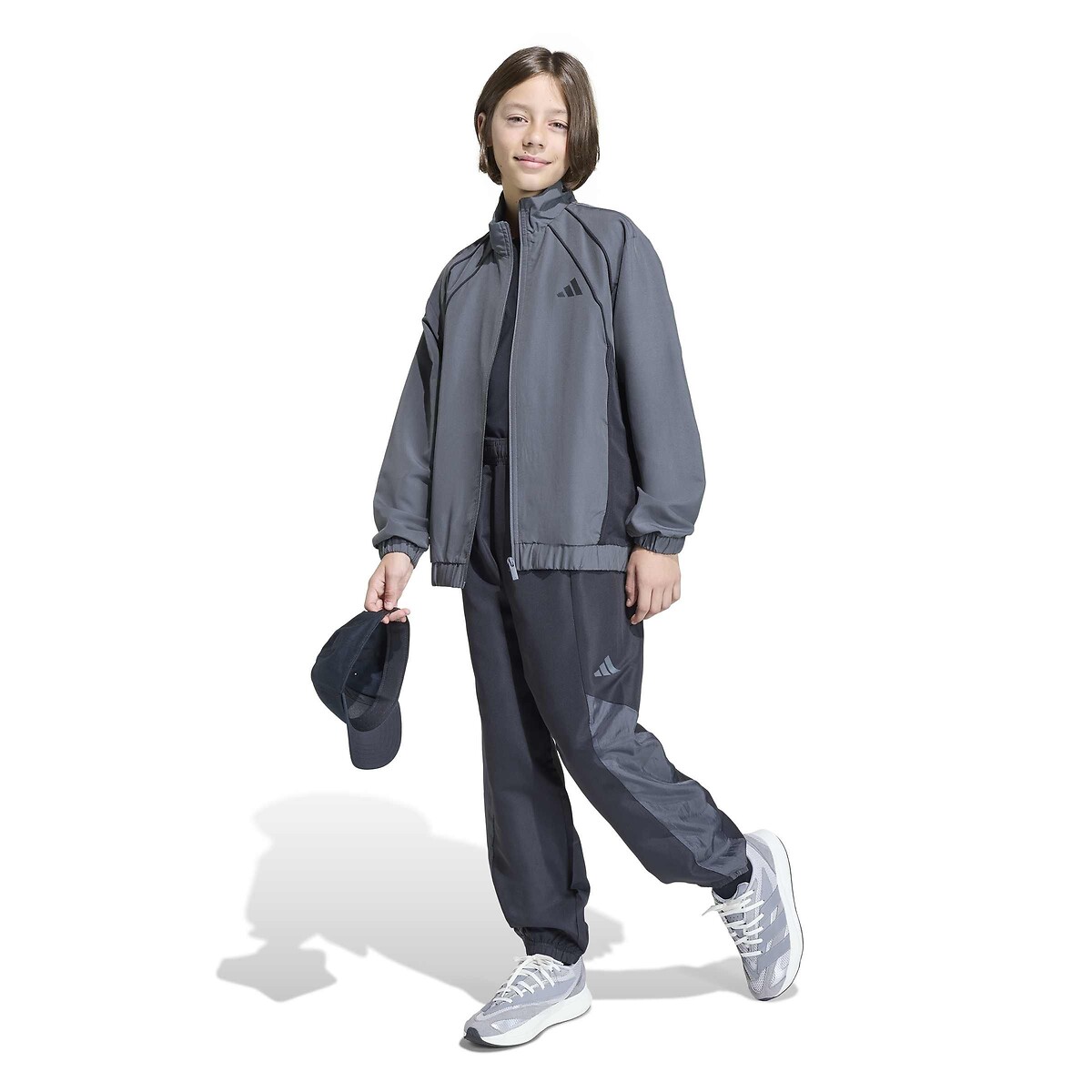 Survêtement en Woven noir/gris, ADIDAS SPORTSWEAR