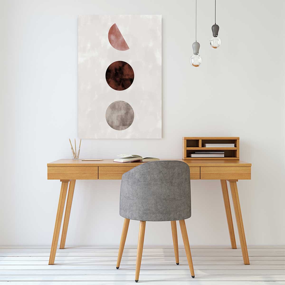 Tableau Lune pleine tableau alu dibond, HEXOA
