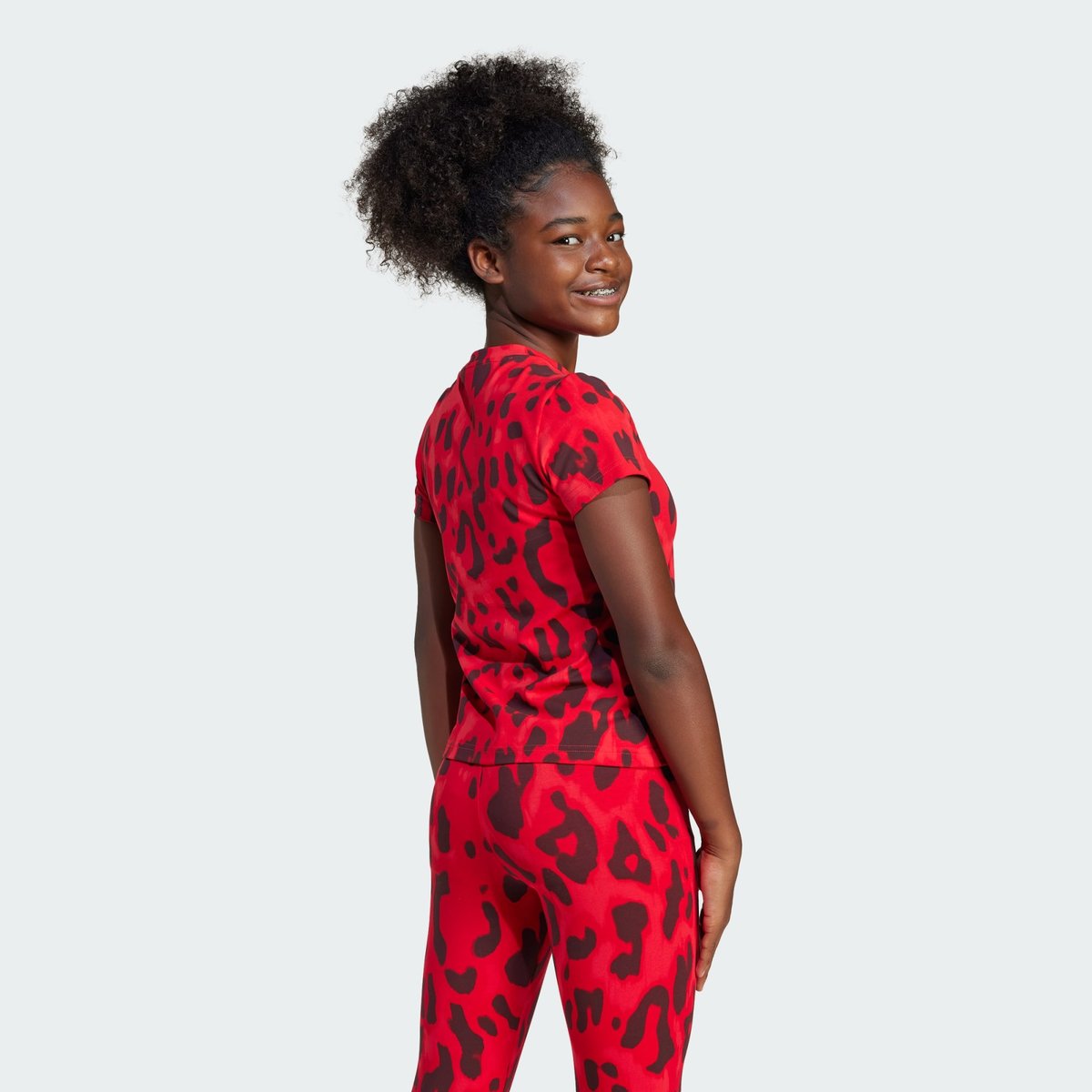 T-shirt imprimé intégral Future Icons pure ruby / better scarlet / aurora ruby / black, ADIDAS SPORTSWEAR