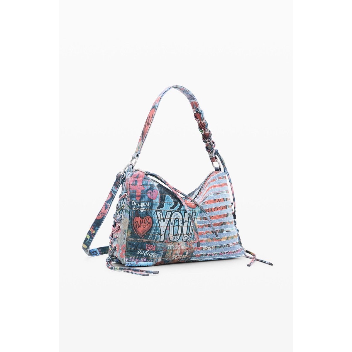 Sac en jean moyen multicolore, DESIGUAL