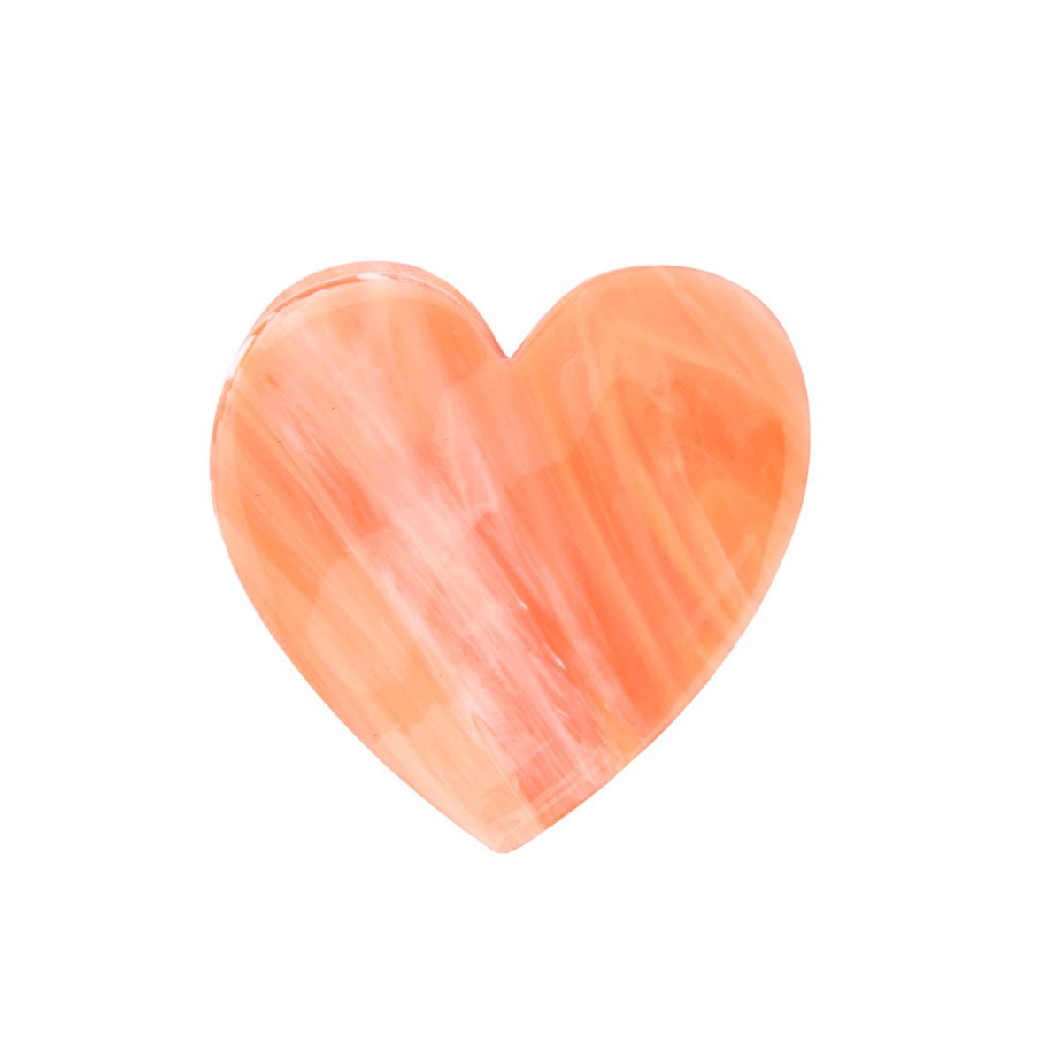 Pince à cheveux CŒUR ROSE rose nacré, COUCOU SUZETTE