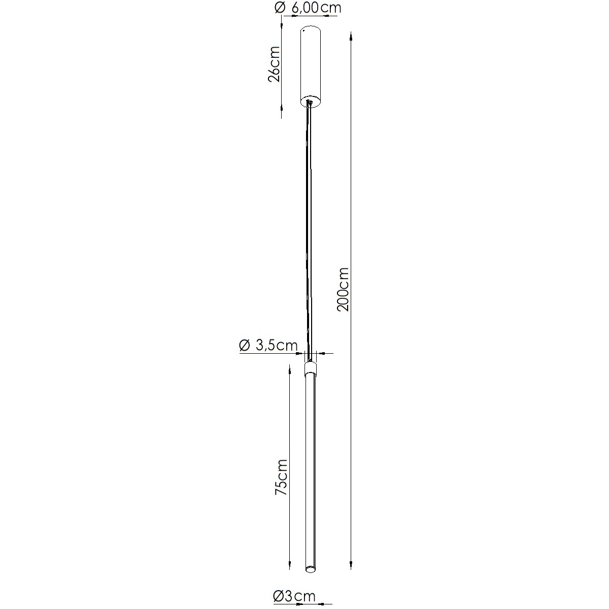 Suspension Acier Bleu LED 1 Trang bleu, EDEN