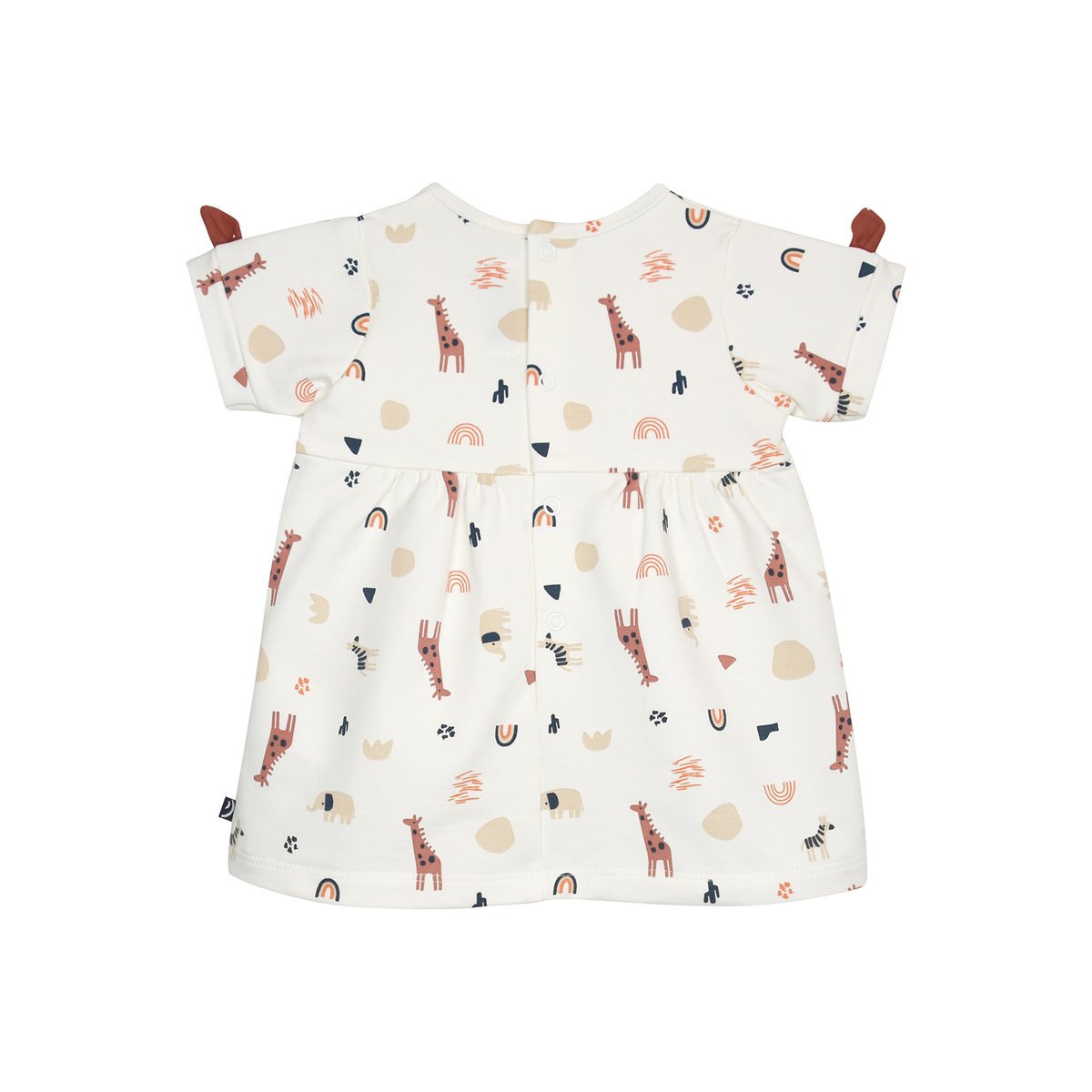 Robe bloomer giovana molleton manches courtes naissance blanc, SUCRE D'ORGE