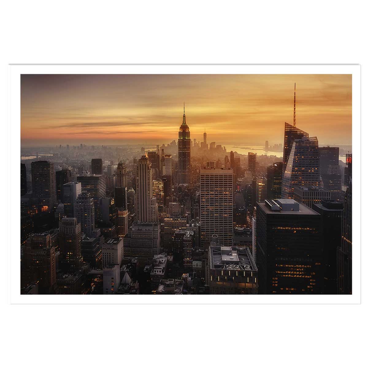 Affiche paysage manhattan's light affiche seule, HEXOA