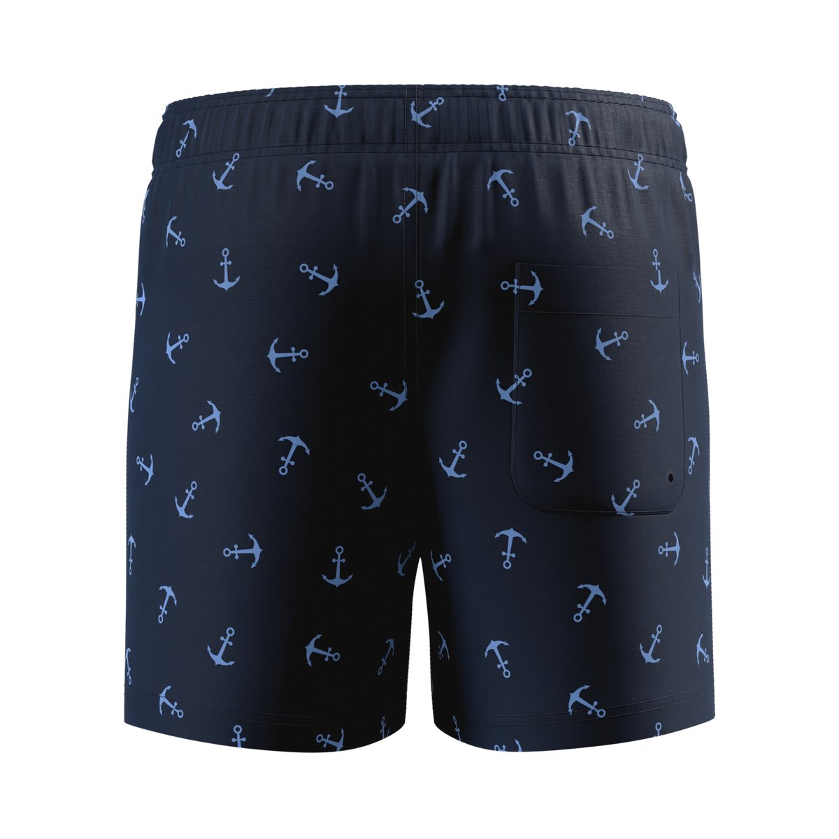 Short de bain à taille élastiquée motif/style ancre VOLLEY bleu marine, SPEEDO