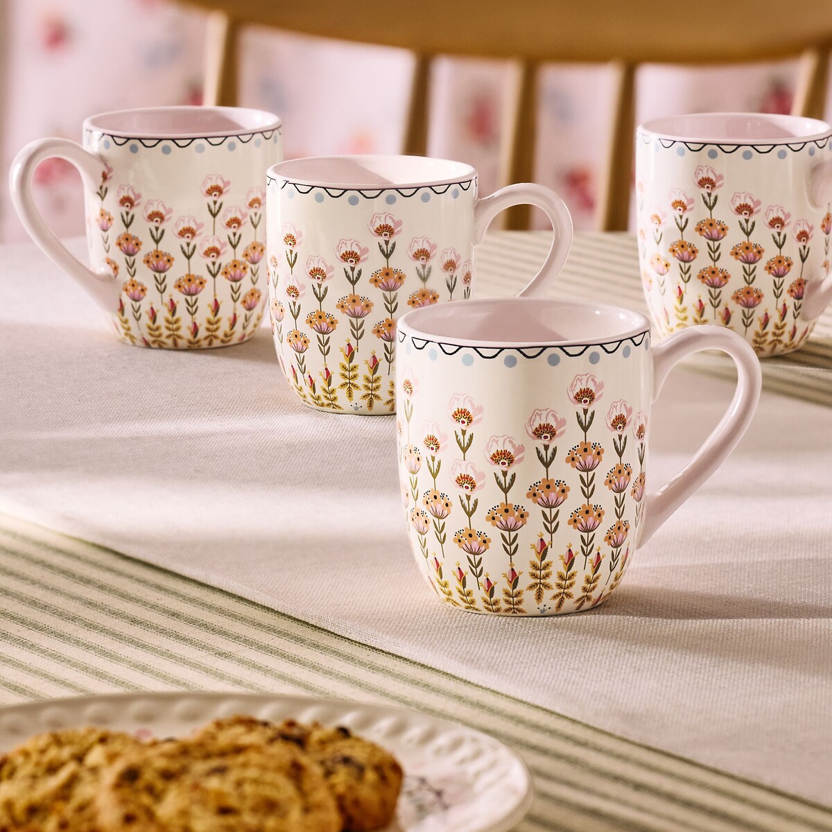 Painted Table Breakfast Mug pink, CATH KIDSTON
