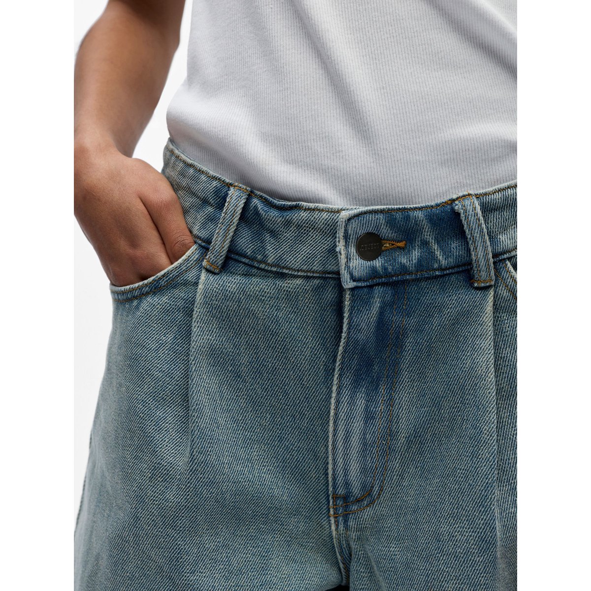 Short light blue denim, OBJECT