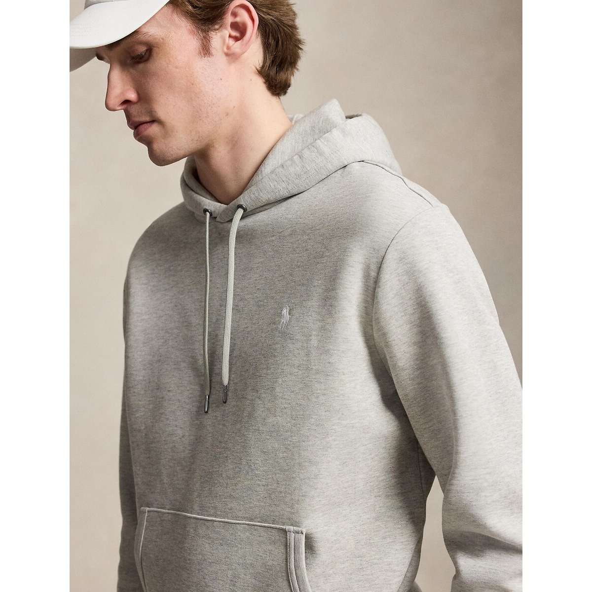 Sweat à capuche maille double gris foncé, POLO RALPH LAUREN