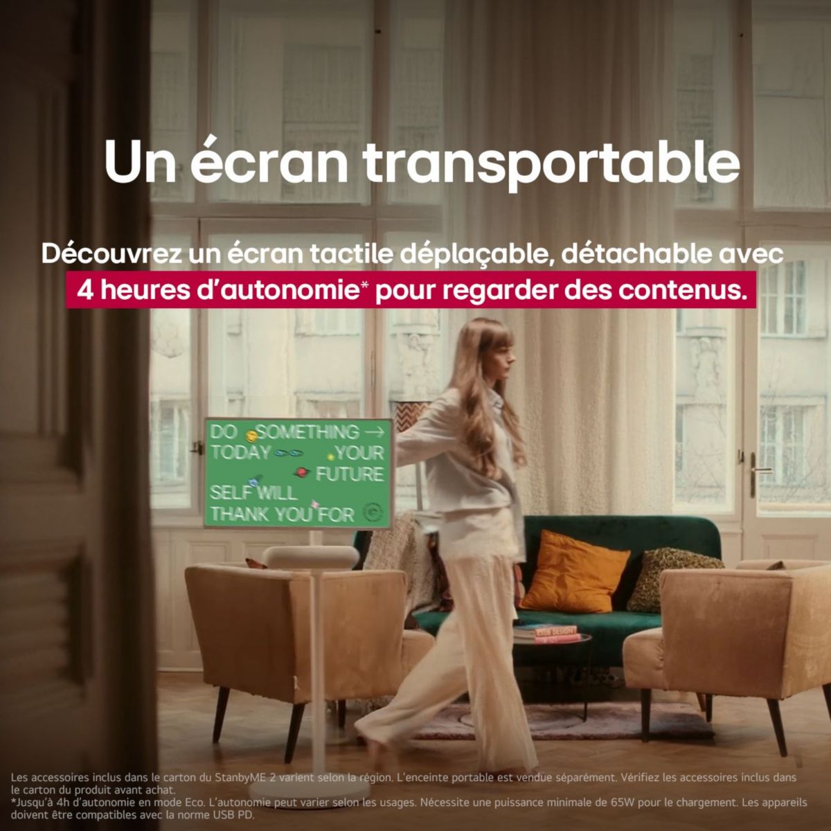 TV LED StanbyME 2 27LX6 (68cm) couleur unique, LG