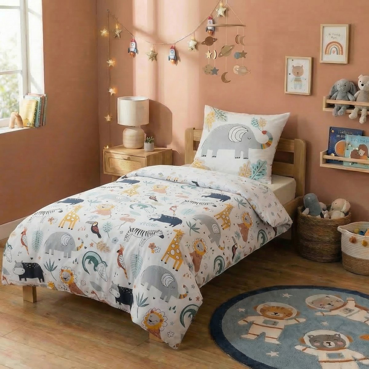 Parure de lit Coton Savannah multicolore, EDEN