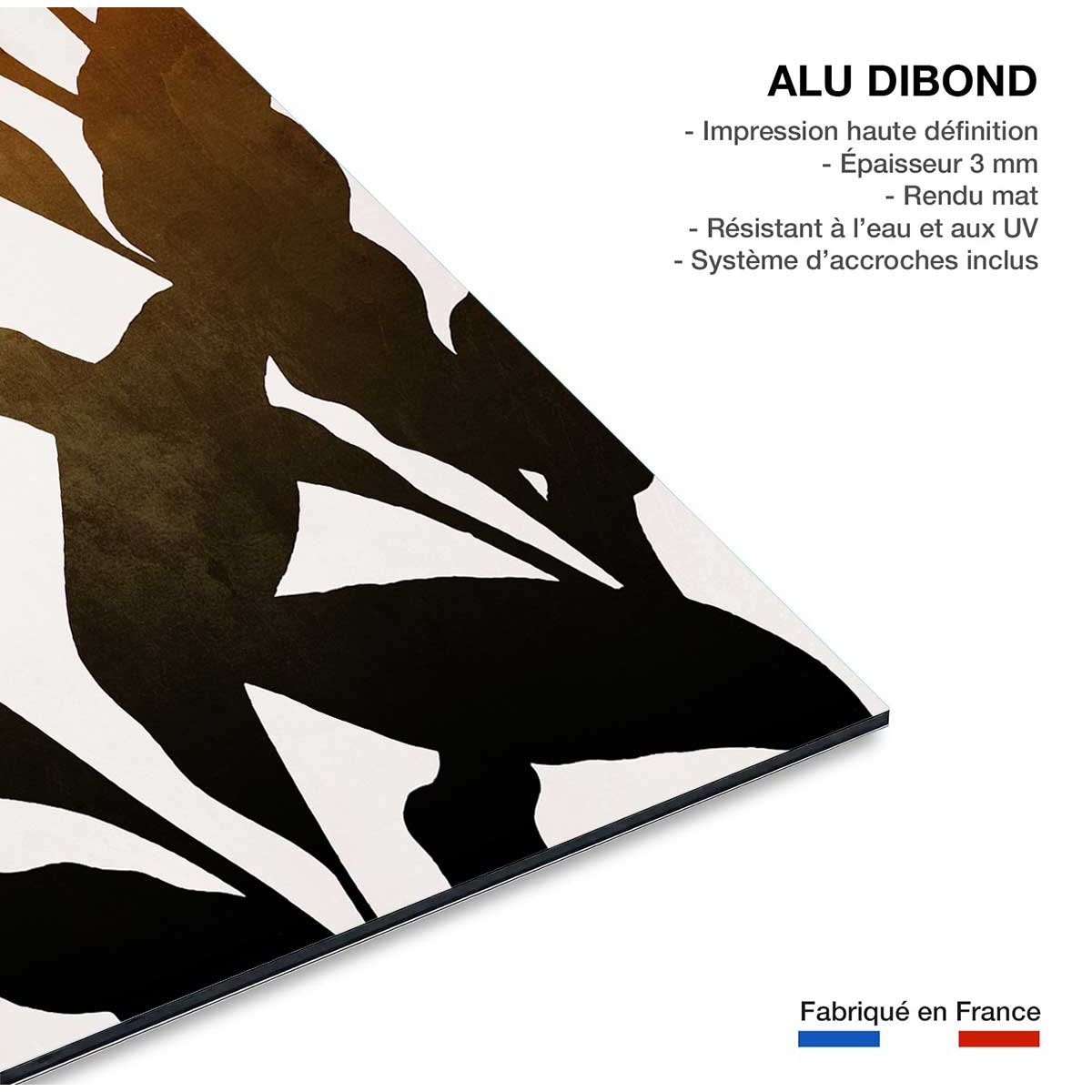 Tableau graphique Tropique paradis tableau alu dibond, HEXOA