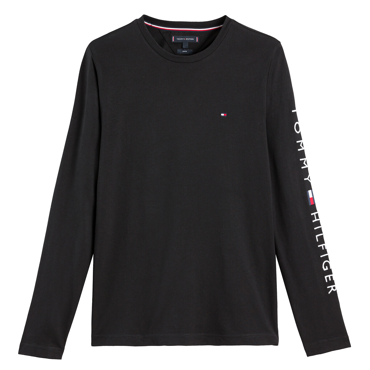 T-shirt manches longues Tommy Logo noir, TOMMY HILFIGER