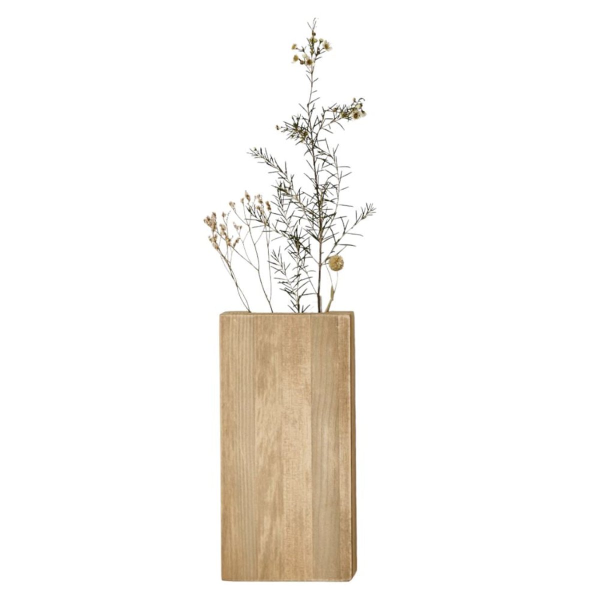 Vase mural en bois 1 unité - KOEN olivier, AUTRE TON