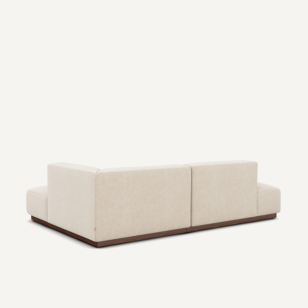Jacopo Right-Hand Facing Corner Sofa in Marl Fabric ivory, AM.PM