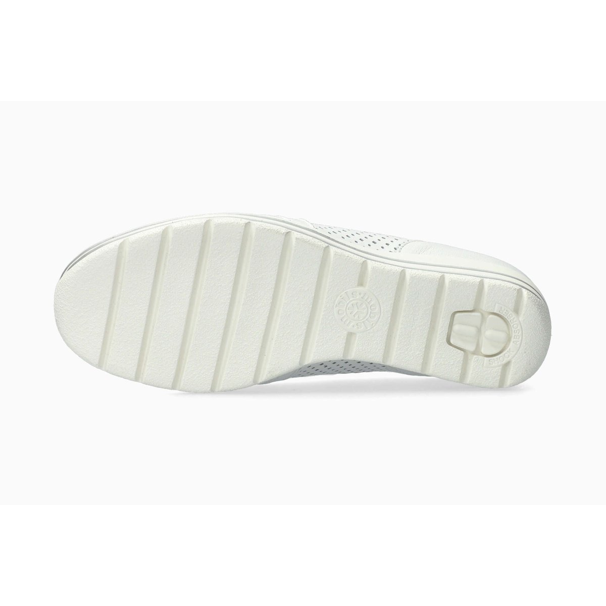 Baskets en cuir ABBY PERF blanc 5144, MEPHISTO