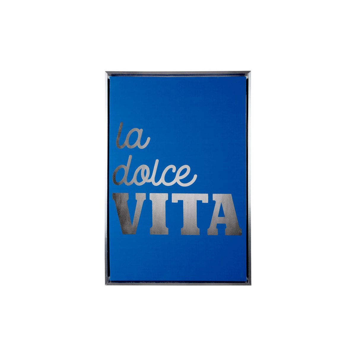 Décoration Murale Toile LA DOLCE VITA MEDIUM bleu foncé, PRESENT TIME