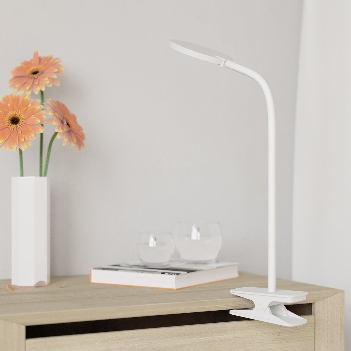 Lampe de bureau tactile dimmable, STARLA blanc, INSPIRE
