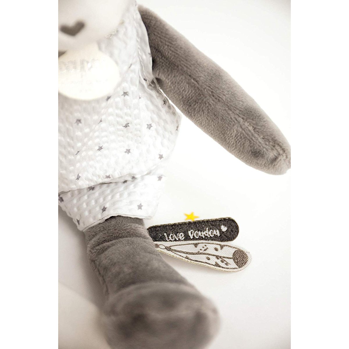 Pantin avec doudou panda attrape rêve DC3544 gris, DOUDOU ET COMPAGNIE