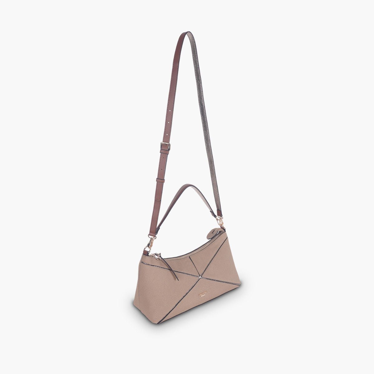 Sac porté épaule Tamelia beige,doré, LOLLIPOPS