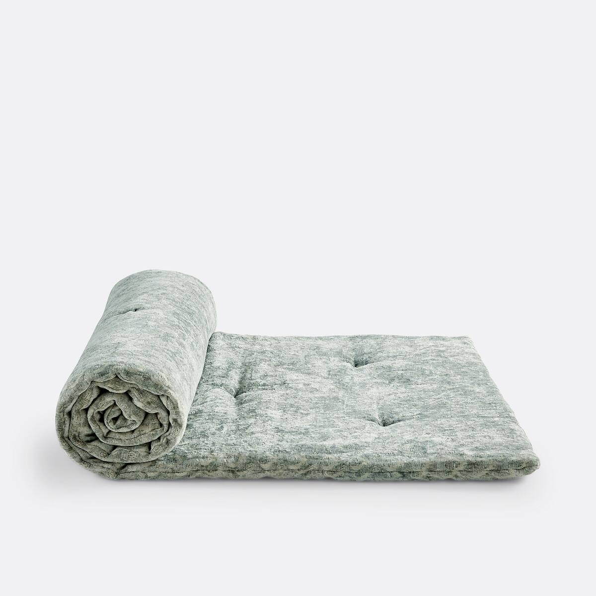 Matelas d'assise en velours, Nour vert sauge, LA REDOUTE INTERIEURS
